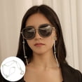 thumbnail image 4 of 1PC Mask Anti-lost Hanging Chain Fresh Crystal Beads Eyeglasses Chain (White), 4 of 7