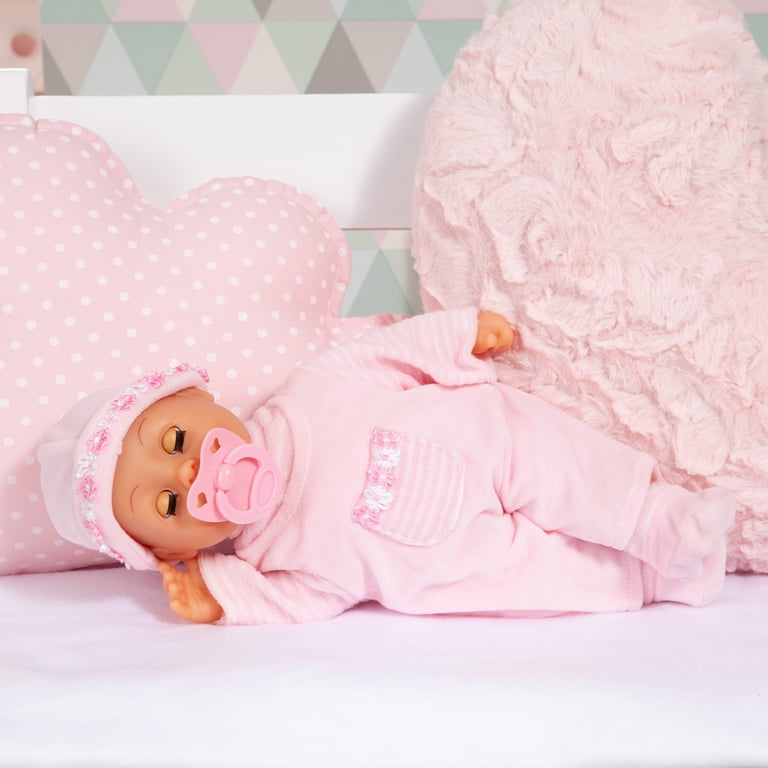 Bayer Design, Baby Doll, 15 inch, Pink with Bottle and Pacifier