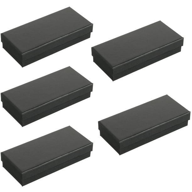 Caja de reloj individual de 5 piezas, caja de papel para reloj, soporte para reloj con esponja, caja rectangular para regalo.