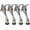 Satin Nickel, variant on 2 Pack 6 Inch Black Kick Down Door Stoppers for Bottom of Door, Heavy Duty Kickdown Door Stop, One Touch Kick Down Door Stoppers