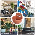 thumbnail image 3 of LOLIPPYY 1Pc Brown Plastic Hanging Flower Pot Basket for Wall Decor, Decorative Plant Holder for Home Indoor Outdoor Use, 3 of 6