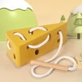 thumbnail image 1 of TIMIFIS Simulated Cheese Children's Puzzle Simulation Cheese Threading Rope Puzzle Toy Early Education Toy Boys and Girls Holiday Birthday Gift Education, 1 of 6