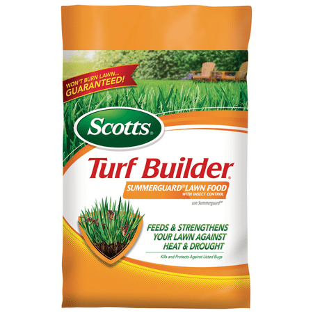 Scotts Turf Builder SummerGuard Lawn Food with Insect Control, 40 (The Best Lawn Fertilizer For Summer)