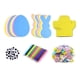 thumbnail image 2 of Pegatinas de espuma de Pascua, decoraciones de Pascua DIY para niños, regalos ideales, forma de huevo de conejo, manualidades de Pascua, suministros, 2 of 9