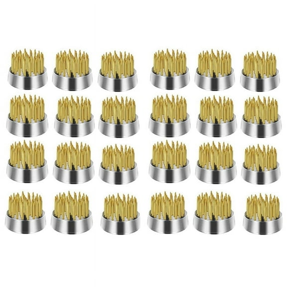 24PCS Flower Frog, Kenzan Pin Frog Round Brass Holder, Frogs for Arrangements Vase, Floral Fixed Tools