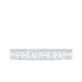 thumbnail image 5 of Rosec Jewels Certified Moissanite Eternity Ring for Women - Moissanite Wedding Band - D-VS1 Quality - with Jewelry Box, 18K White Gold, US 8.00, 5 of 9