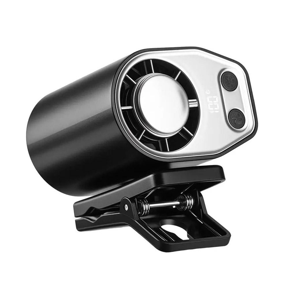 Clip on Fan for Car with LED Display, 360 Rotatable Personal Conditioner, USB Rechargeable Portable Fan with Long Battery Life for Vent, Office Desk, Home & Travel