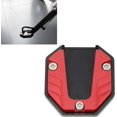thumbnail image 2 of HUGFEGWE Motorcycle Side Stand Plate Pad, Kickstand Extender, Universal, Red, Aluminium Alloy, Side U2536-7069, 2 of 9