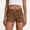 Brown, variant on Women Shorts Summer Botton High Waisted Casual Trendy Going Out Mini Short with Pockets