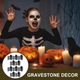 thumbnail image 2 of 20pcs Decorative Tombstone Halloween Haunted House Tombstone Decor Resin Tombstone, 2 of 4