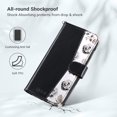 thumbnail image 3 of ULAK Case for iPhone 15 Pro Max Wallet, Kickstand Folio Flip Leather Phone Case with Cards Holder for Apple iPhone 15 Pro Max for Women Girls,Black Flora, 3 of 10