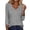 #Gray001, variant on OIOLOYJM 3/4 Length Sleeve Womens Tops Dressy Casual Shirts Trendy Floral Printed V Neck T Shirts Basic Spring Summer Blouses Mint Green XL
