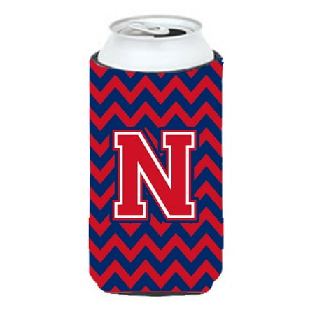 

Caroline s Treasures CJ1054-NTBC Letter N Chevron Yale Blue and Crimson Tall Boy Hugger Tall Boy multicolor