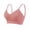 Pink, variant on TMOYZQ Women's Seamless Sports Bras Ribbed Wireless Padded Yoga Bra Camisoles Low Impact V Neck Strappy Medium Support Bra Lightly Lined Bralettes Cami Crop Top for Workout Fitness