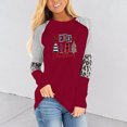thumbnail image 2 of Christmas Long Sleeve Shirts for Women Merry Christmas Print T Shirt Xmas Leopard Tree T-shirt Holiday Graphic Tee Tops, 2 of 5
