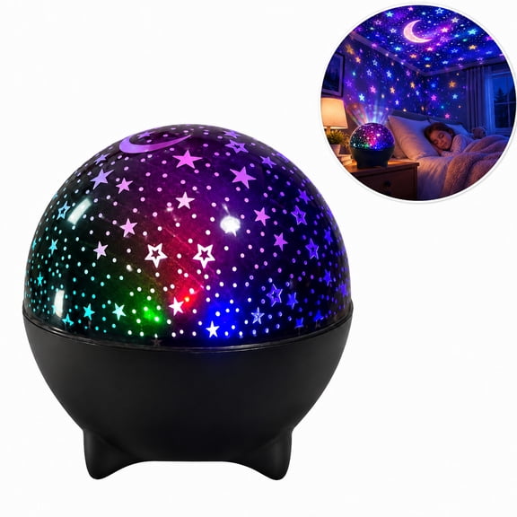 Star Projector Night Light for Kids Bedroom –Star Lights with 360° Ceiling Projection, Powered Room Decor Galaxy Lamp, Great Gift for Girls Women