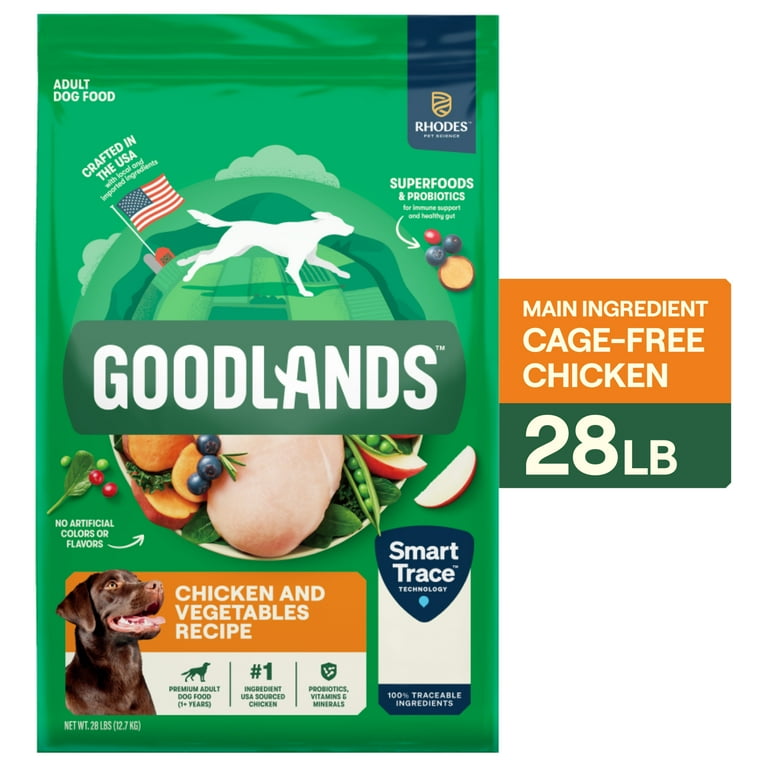 Goodlands Cage-Free Chicken & Vegetable Flavor, Dry Adult Dog Food