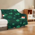 thumbnail image 3 of Sofa Vama Ropa de Cama Manta de franela suave y cálida para el Día de San Patricio, ideal para adultos y niños, ideal para sofá, silla, decoración del hogar, regalos para Navidad. for Navideño, 3 of 4