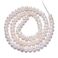 thumbnail image 3 of 1strand Natural Cultured Freshwater Pearl Beads Strands Potato Seashell color 3.5~4.5x4.5~6x4.5~5mm Hole: 0.7mm about 80~82pcs/strand 13.94 inch~14.17 inch(35.4cm~36cm) Brown, 3 of 6