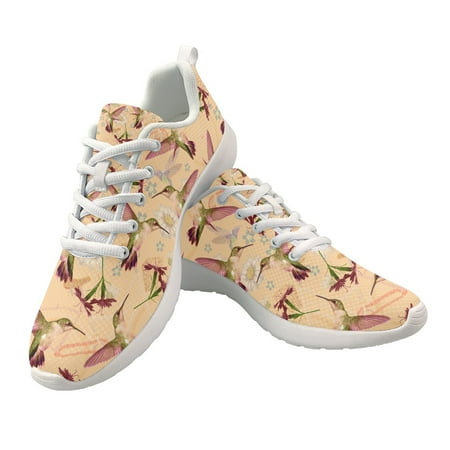 

Men s Women Sports Running Shoes Hummingbird Print Fashion Breathable Shoelaces Increased Heel Sneakers Mesh Casual Sports Shoes