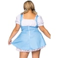 thumbnail image 2 of Leg Avenue Women's Gingham Dress With Lace Up Front, 2 of 5