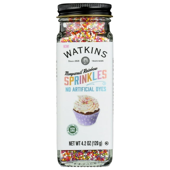 (Pack of 3) Watkins Nonpareil Rainbow Decorating Sprinkles, 4.2 oz