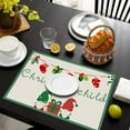 thumbnail image 5 of Dmlowu Christmas Place Mats - Heat Proof Christmas Placemats for Dining Table, Non-Slip Table Mats for Party Holiday Decor, 12x18" Christmas Decorations Winter Placemats, 5 of 6