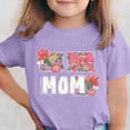 thumbnail image 2 of Zpanxa T-Shirts d'Été pour Filles Imprimé de la Fête de l'Indépendance Col Rond Manches Courtes Haut Polyester Spandex 7-8 Ans, 2 of 6