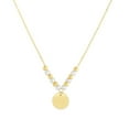 thumbnail image 1 of Collier Pallina Disque Perlé Poli en Or Jaune 14k, 1 of 1