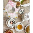 thumbnail image 4 of Blue Easter Bunny Kitchen Dish Towels for Drying Dishes Set of 3, Spring Daisy Modern Pink Buffalo Plaid Waffle Weave Microfiber Hand Tea Bathroom Towels Quick Dry & Absorbent Towel 15.7x23.6, 4 of 7