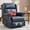 Blue, variant on Manual Recliner Chair with Massage & Lumbar Heat, Faux Leather Push Back Recliner with Heavy Duty Motion Mechanism 165 °   Near-Flat Reclining for Living Room Home Theater