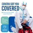 thumbnail image 4 of Traje Hazmat de Medtecs de nivel 4, desechable, protección contra riesgos biológicos, tipo PPE M, 4 of 6