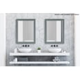 thumbnail image 5 of DesignOvation Miroir Mural Encadré Bosc, 21,5x27,5, Gris, 5 of 5