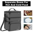 thumbnail image 4 of INSMEER Insulated 21 Qt Lunch Bag for Men, Leakproof with 3 Compartments, for Work, Beach, Picnic, 4 of 7