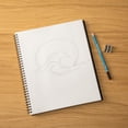 thumbnail image 2 of Artist's Loft Black Hard Cover Drawing Pad, 8.5" x 11", 2 of 4