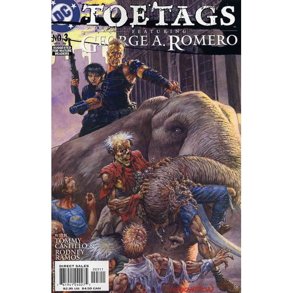 Toe Tags Featuring George Romero #3 VF ; DC Comic Book