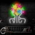 thumbnail image 2 of C-CRAFT Lady Flowers Neon Sign LED Light 35 inch for Flower Shop Bedroom Wall Art Decor, 2 of 5