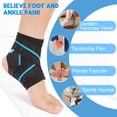thumbnail image 3 of Nvorliy Ankle Brace Sprain Prevention/ Recovery – Adjustable Dual Straps Compression Ankle Sleeve for Running, Basketball, Swimming ,Ankle Wrap for Men, Women - Small, 3 of 6