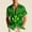 Green-18, variant on Mens Festive Short Sleeve Shirts, St. Patricks Day Graphic Button Down Casual Top