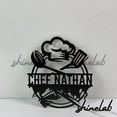 thumbnail image 3 of Shinelab Chef Kitchen Metal Sign LED Wall Art, Custom Personalized Chef Wall Decor 11153, 3 of 3