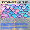 thumbnail image 3 of 1 Pcs 2D Flat License Plate Covers & Frames, Mermaid Scales For Decorative Front, Waterproof For Decoration Aluminum License Plate Covers & Frames Cover For Men Women, 12" X 6", 3 of 7