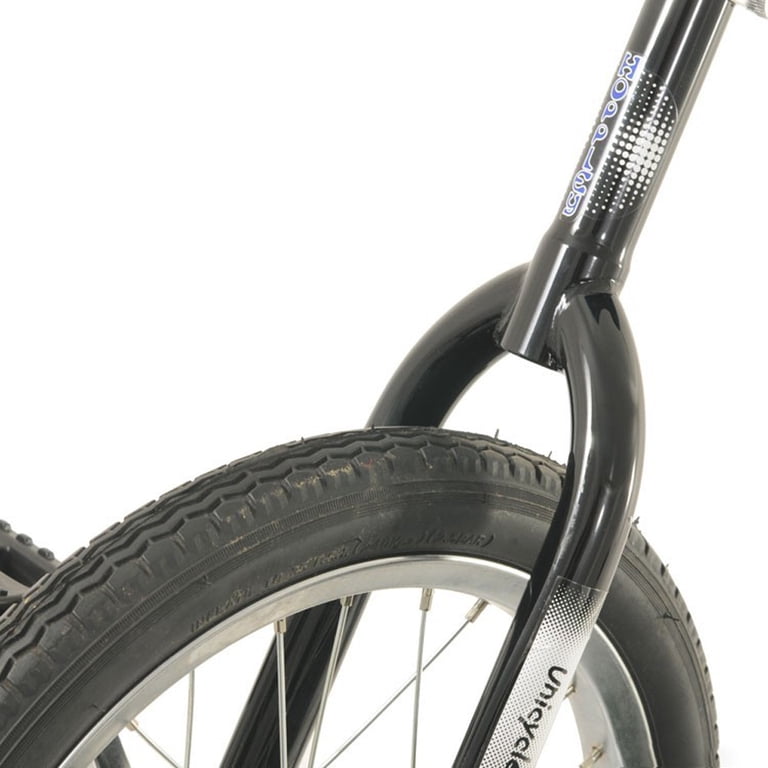 Unicycle 20'' Hoppley BLACK - Trainer Round Crown Frame - Nimbus