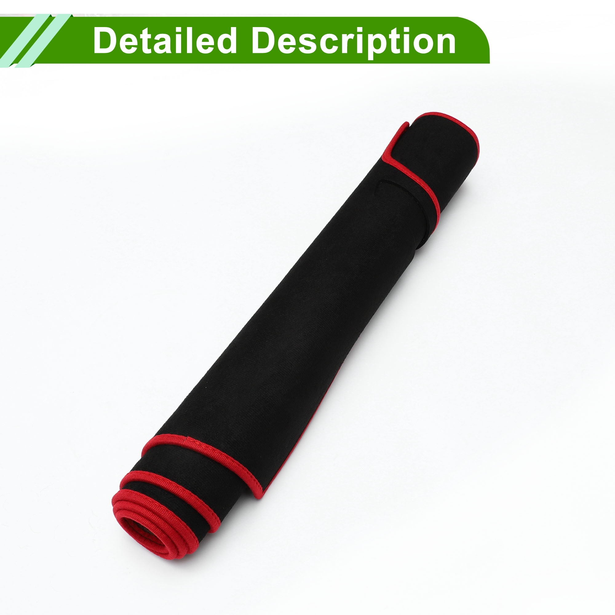 Unique Bargains Dashboard Cover for Hyundai Santa Fe Sport 2013-2018 Non-Slip Front Dash Cover Mat Pat Polyester Silicone Red