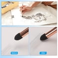 thumbnail image 5 of Uxcell Artist Blending Sponge Pen, 2 Pcs Double Headed Rubbing Sketch Pen Brush for Artist Lightening Highlight, Gold, 5 of 6