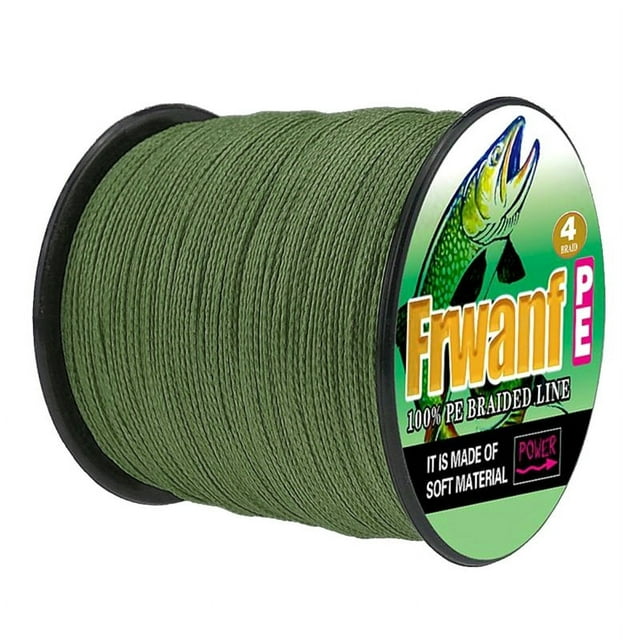 Frwanf PE Braided Fishing Line 4 Strand 100M Super Strong Multifilament Thread for Carp Fishing Carp Lines 12Lb 2.0
