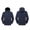 thumbnail image 2 of BLVB Mens Womens Windproof Jacket Waterproof Mountain Sport Jacket Hooded Trench Coats Windbreaker Raincoat Outerwear, 2 of 7