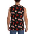 thumbnail image 4 of Bingfone Fire Fighting Pattern Men's Tank Tops Workout Sleeveless Tee Shirts Running Beach Tanks for Men-Medium, 4 of 7