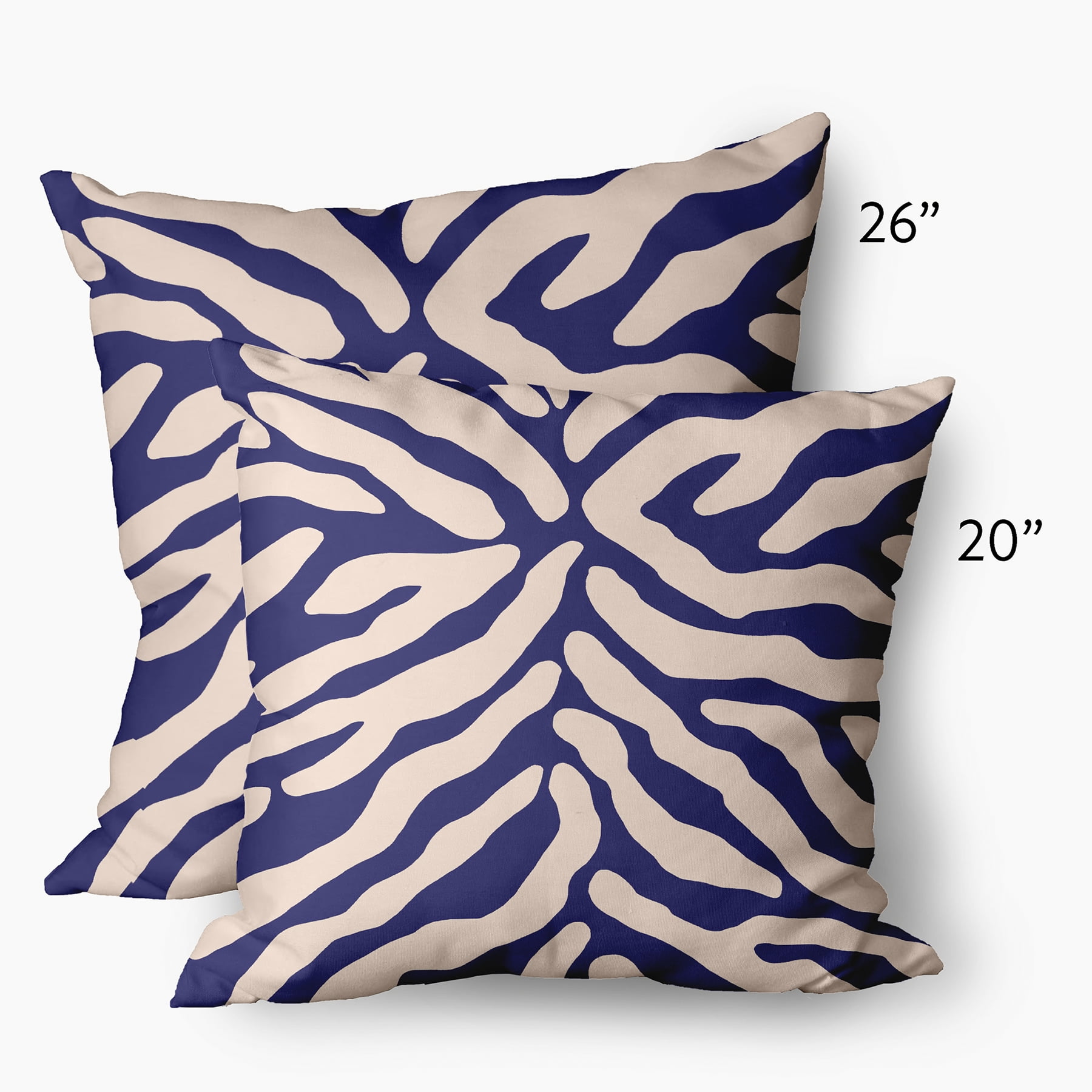 20" x 20" Simply Daisy Animal Stripe Decorative Throw Pillow