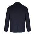 thumbnail image 5 of Clearance Sale! Coats for Men Fashion Men's Striped Solid Color Long Sleeved Spring and Autumn Suit Top Coat Fashionable Trend Casual and Comfortable Dark Blue Xl, 5 of 5