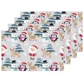 thumbnail image 5 of EREHome Set de 4 Sets de Table Joyeux Nouvel An, Protecteur de Table 12x18 Pouces, 5 of 5